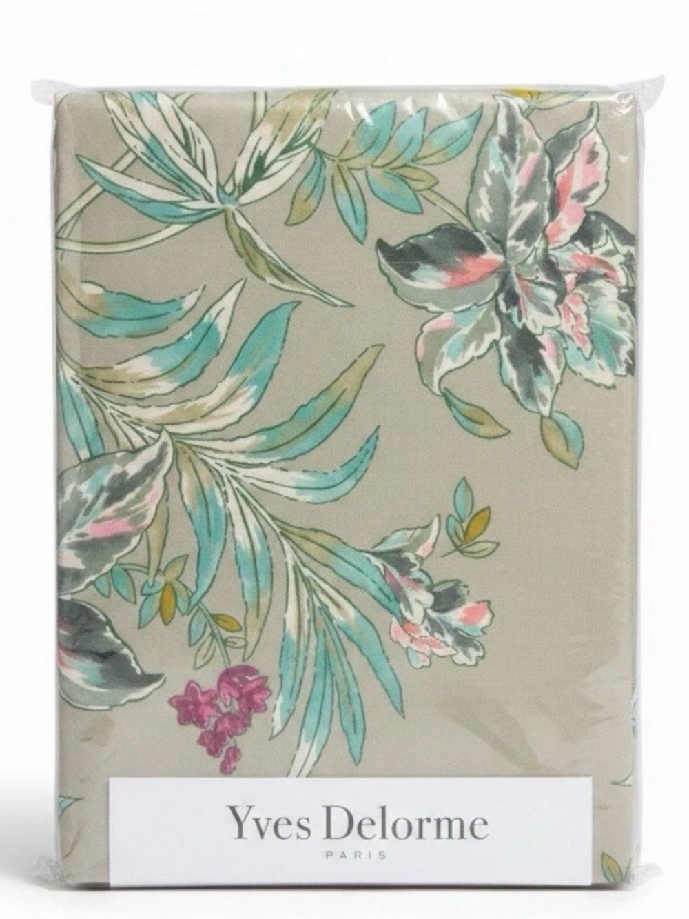 Yves Delorme Alcazar Floral Flat Full/Queen Sheet NWT